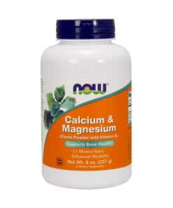 Calcium og magnesium, citratpulver med vitamin D3 - 227g