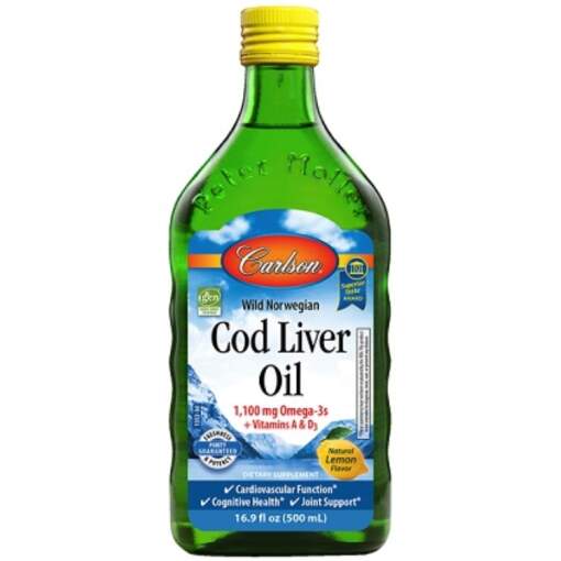 Carlson Labs - Wild Norwegian Cod Liver Oil 500 ml.