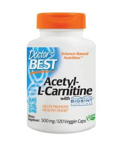 Doctor's Best - Acetyl L-Carnitine with Biosint Carnitines 500mg - 120 vcaps