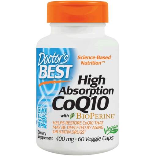 Doctor's Best - High Absorption CoQ10 with BioPerine 400mg - 60 vcaps
