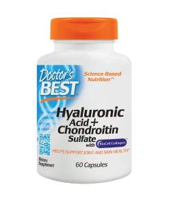 Doctor's Best - Hyaluronic Acid + Chondroitin Sulfate with BioCell Collagen - 60 caps