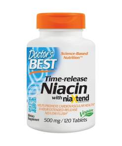 Doctor's Best - Time-release Niacin with niaXtend 120 tablets