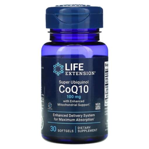 Life Extension - Super Ubiquinol CoQ10 with Enhanced Mitochondrial Support 100mg - 30 softgels