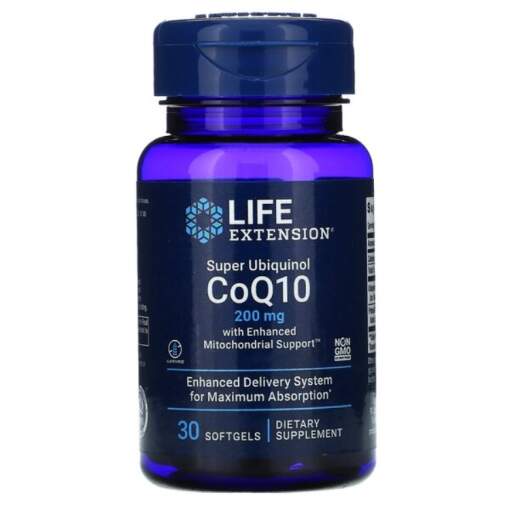 Life Extension - Super Ubiquinol CoQ10 with Enhanced Mitochondrial Support 200mg - 30 softgels