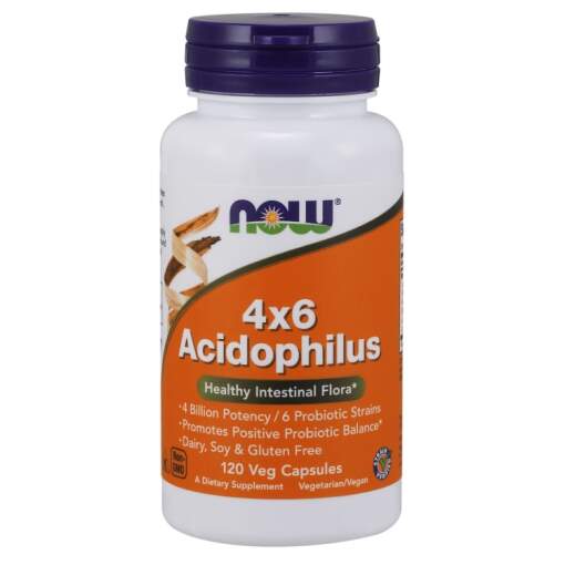 NOW Foods - Acidophilus 4X6 120 vcaps