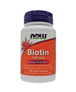 NOW Foods - Biotin 1000mcg - 100 vcaps