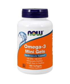 NOW Foods - Omega-3 Mini Gels 180 softgels