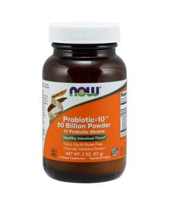 NOW Foods - Probiotic-10 50 Billion Powder - 57 grams