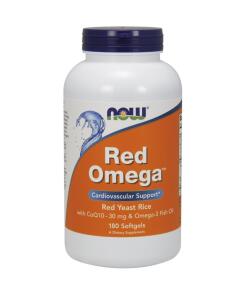 NOW Foods - Red Omega (Red Yeast Rice) - 180 softgels