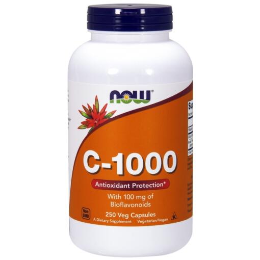 NOW Foods - Vitamin C-1000 with 100mg Bioflavonids - 250 vcaps