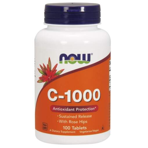 NOW Foods - Vitamin C-1000 with Rose Hips 100 tablets