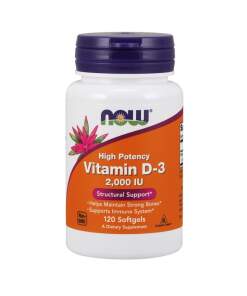 NOW Foods - Vitamin D-3 2000 IU - 120 softgels