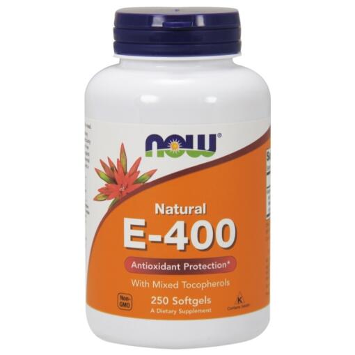 NOW Foods - Vitamin E-400 - Natural (Mixed Tocopherols) - 250 softgels