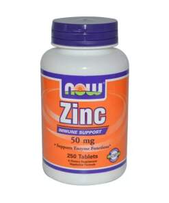 NOW Foods - Zinc 50mg - 250 tablets