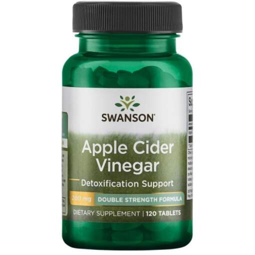 Swanson - Apple Cider Vinegar 200mg Double-Strength - 120 tablets
