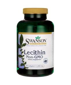 Swanson - Lecithin Non-GMO 1200mg - 90 softgels