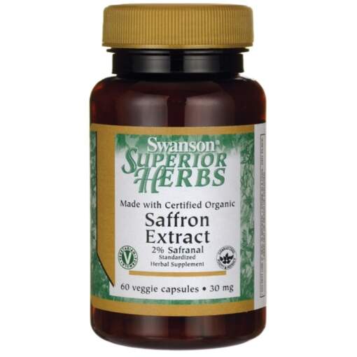 Swanson - Saffron Extract 2% Safranal 60 vcaps