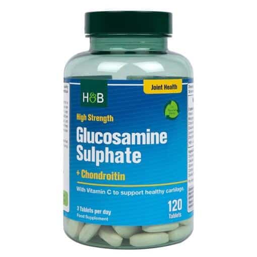 High Strength Glucosamine Sulphate + Chondroitin - 120 tabs