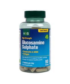 Glucosamine Sulphate + Chondroitin & MSM + Collagen - 90 tabs (EAN 5059604470103)