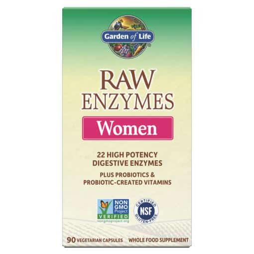 RAW Enzymes Kvinder Fordøjelsessundhed 90 Kapsler