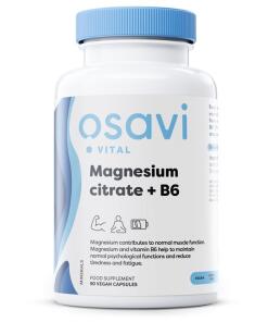 Magnesium Citrate + B6 - 90 vcaps